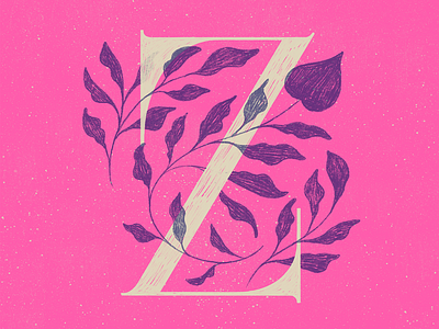 Z 36 days of type lettering colors illustration lettering procreate texture type typography