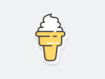 ice cream summer app cream fireball ice icon logo sticker summer