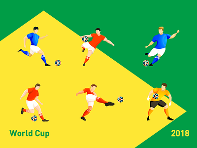 2018 World Cup illustration ui