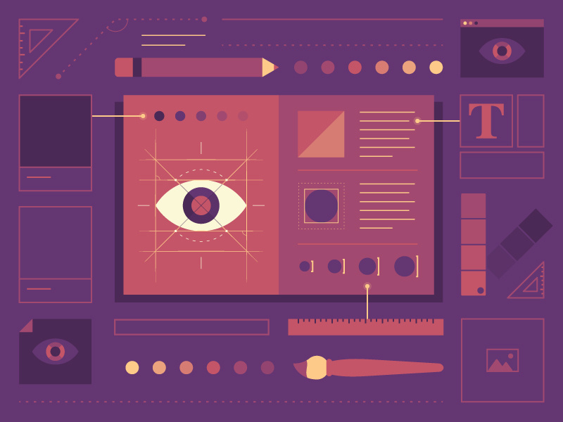 Brand Book color palette color brand identity guide logo design eye book brand branding illustrator illustration