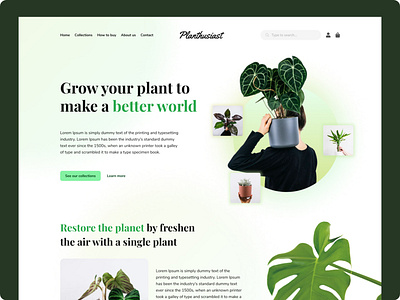 Plant Market Landing Page