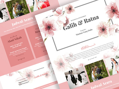 Online Wedding Invitation Site branding ui ui ux design uiux web website design