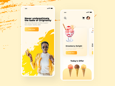 Verizon Ice cream ordering app