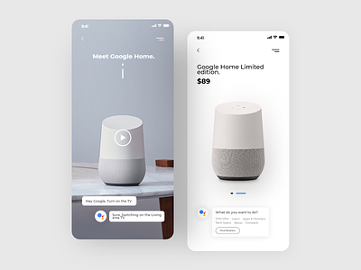 Google home App design