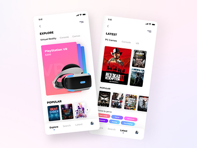Gaming ecommerce App UI app best shot colorpalette colors design games gamification gaming gradient playstation ui uiux userexperience userinterface ux