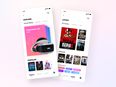 Gaming ecommerce App UI