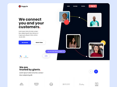 Supp.io - AI Customer support Landing page