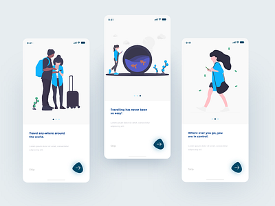 Travel application-Onboarding ai app appdesign application design illustration ios minimalism mobile typography ui uiux userexperience userinterface ux vector