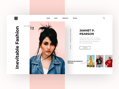 Personal Fashion Blog Landing page beautiful blog branding design fashion icon illustration landing minimalism product page typography ui uiux userexperience userinterface ux web webdesign website