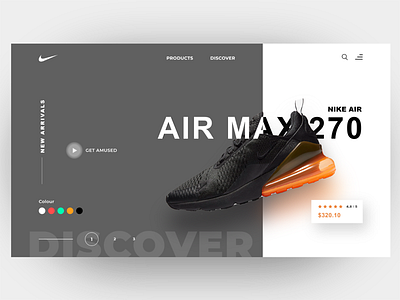 Nike Product page best shot ecommerce products productui shoe ui user experience ux uxprocess webdesign