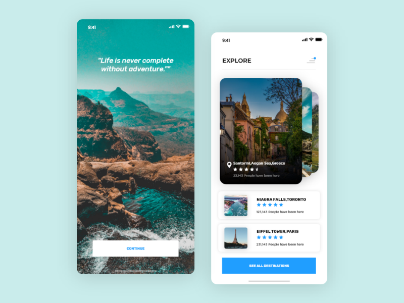 Travel application uxprocess wander travel mobile app android ios app appdesign userexperience userinterface ux ui