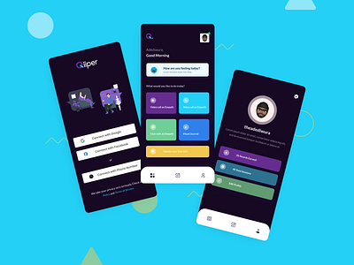 Qiiper Mobile counseling friendship mobile app design ux design