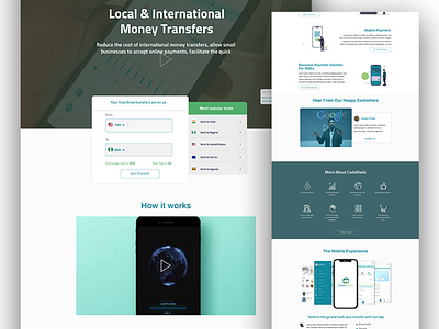 Money Transfer Landing Page