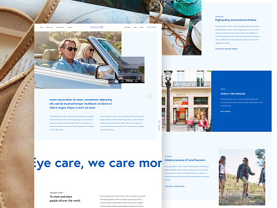 Corporate eyewear website 👁 design ux ui website