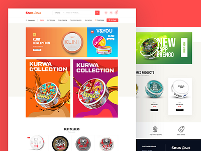 Store Snus branding business campaign monitor clean creative design email email template graphic design illustration logo modern responsive ui ux web website