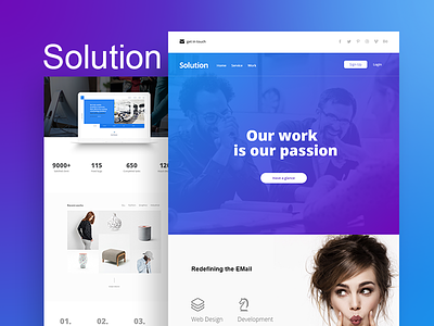 Solution business clean corporate creative email email template mailchimp marketing modern newsletter responsive stampready
