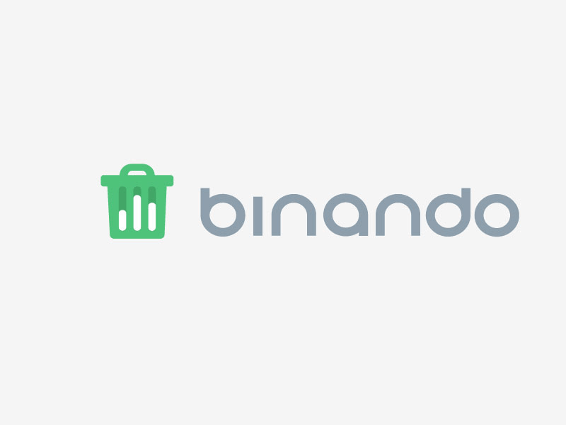Binando Logo Motion binando branding can equalizer garbage logo motion trash