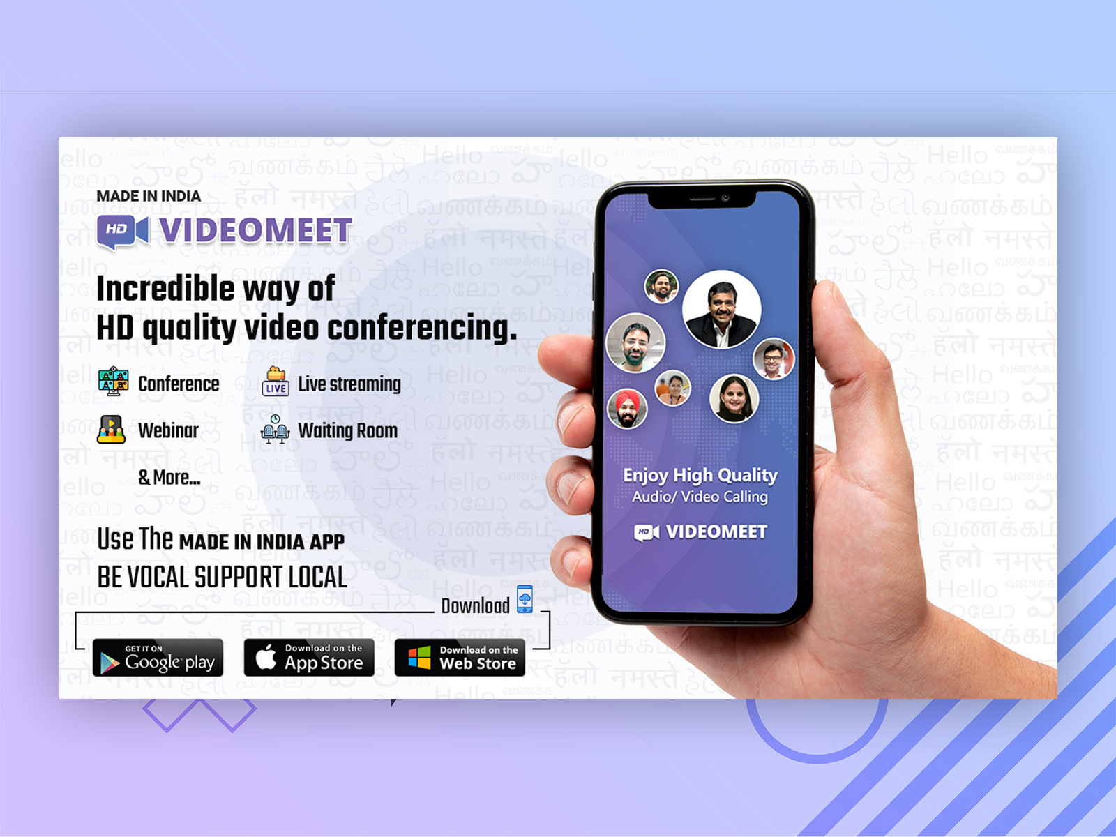 Video Meet Video calling App by Raj on Dribbble