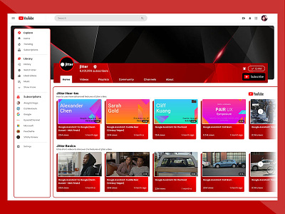 Youtube Web Redesign youtube