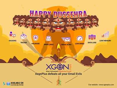 Dussehra Social post branding design