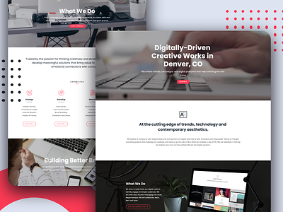 AR Digital Design | Agency Website about page agency design graphic design landing page responsive ui ux web design website