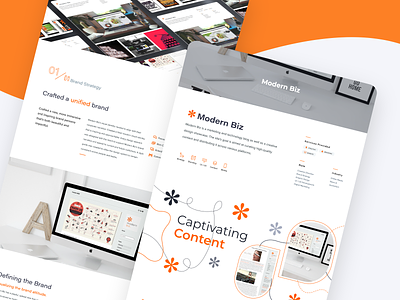 Modern Biz — UI / Visual Design Overview｜Case Study blog branding content strategy design graphic design mockup responsive ui ux visual design web design website