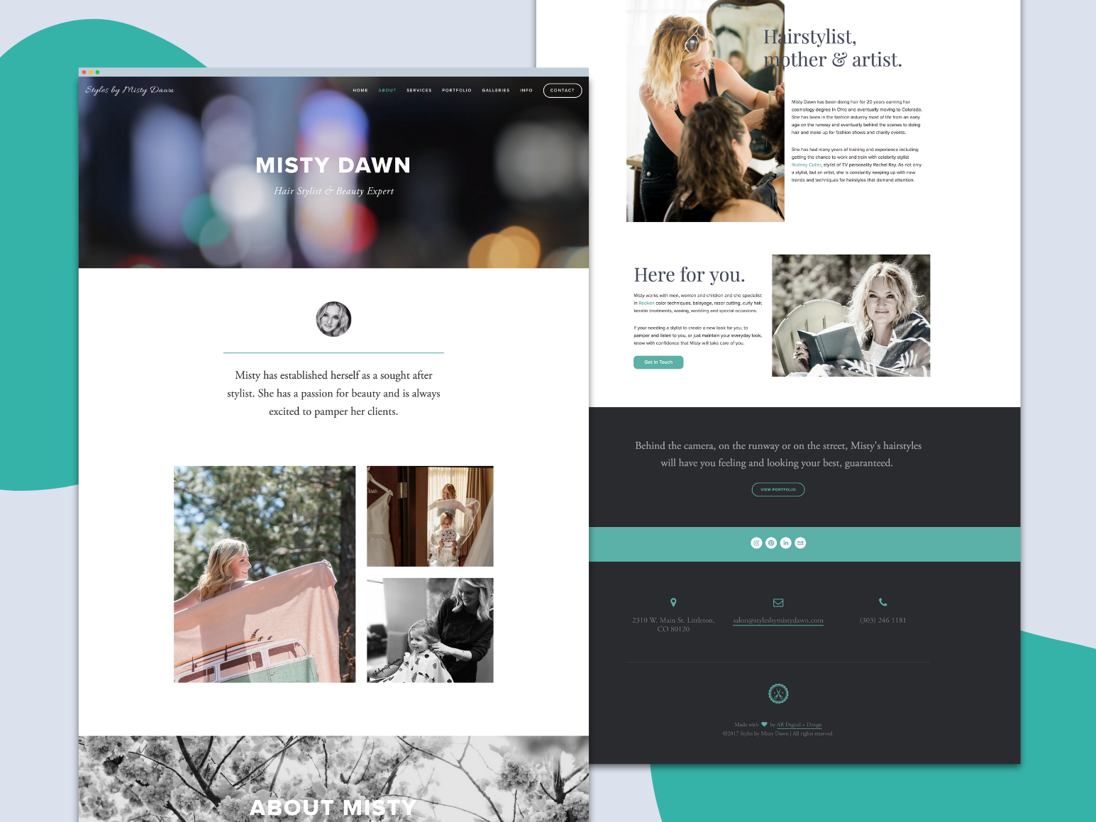 About Page ━ Website Design by AJaye Ranes on Dribbble
