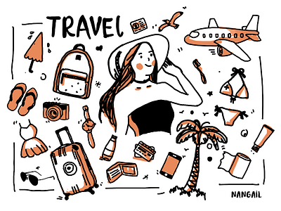 Travel_Doodle doodle doodle art illustration