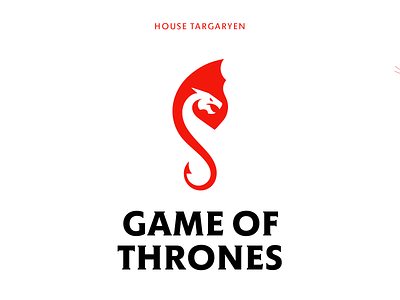 Game of thrones - targaryen animal design dragon flame gameofthrones geometric got graphic logo symbol targaryen