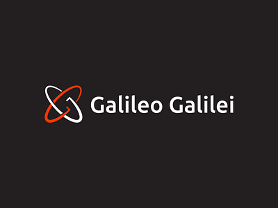 Galileo Galilei Monogram design g galaxy geometric geometry graphic design icon logo mark minimal monogram space type univers