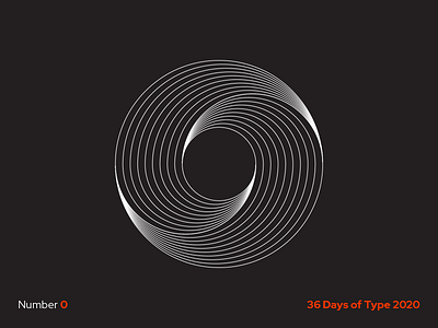 Number 0 0 36daysoftype circle circolar design geometric geometry letter lettering logo logodesign mark minimal number