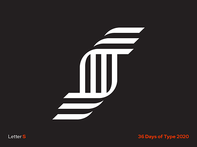 Letter S 36daysoftype 36daysoftypes brand curves design geometric letter lettering line linear logo mark minimal s simple space symbol symbolism type
