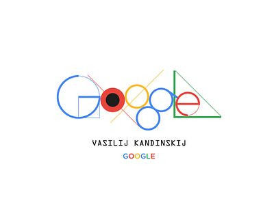 Painter's Graphic Designer - Google - Kandinskij art artist color design designer google graphic kandinskij logo logotype mark painter