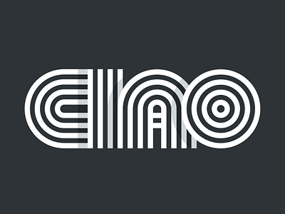 CIAO brand ciao geometry hello linear lines logo minimal shadow