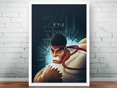 Ryu Digital Art art creative digital art drawing fan art games illustration ryu street fighter