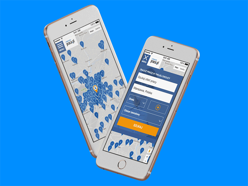 local job search gif job offers pielachpawel ui ux webdesign website