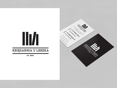 Book store. book strore branding business card bw design graphic icon logo pawelpielach print simple
