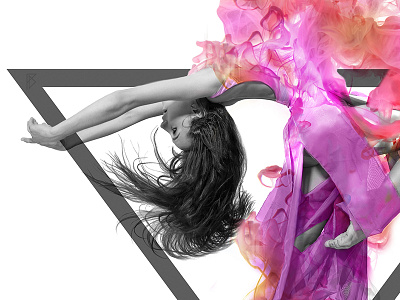 Flower dance design digital emotion flower girl graphic pawelpielach photomontage