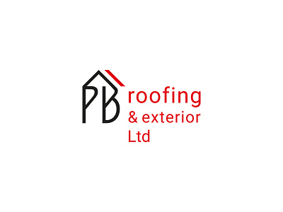 PB roofing & exterior / Canada branding design graphic graphic design logo logo design pielachpawel vector