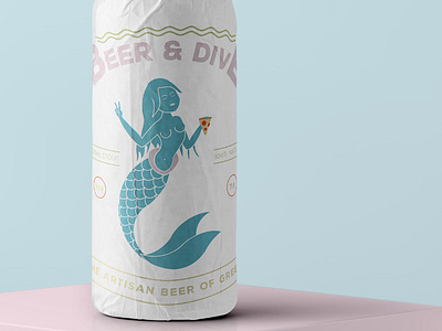 Beer & Dive, beer bottle identity