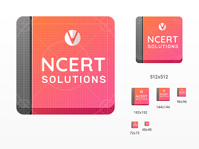 NCERT Solution Mobile App Icon android app design android app icon icon app