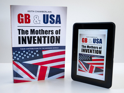 GB & USA: The Mothers of Invention book book cover design ebook graphic design kindle typesetting