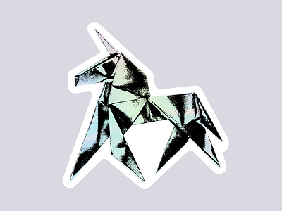 Blade Runner Sticker blade runner blade runner 2049 holigram origami sticker sticker mule unicorn