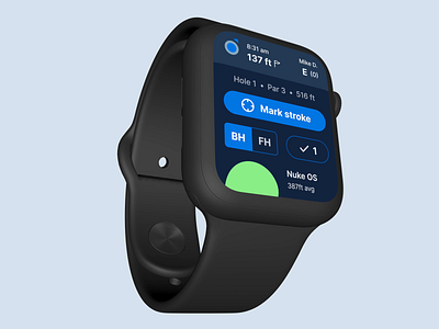 Disc golf watch app app apple watch disc golf fitness product design ui ux watch watch app design wearables