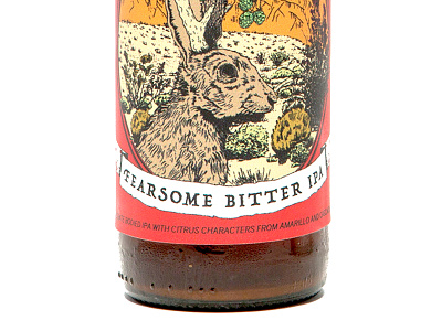 Fearsome Bitter IPA beer critter ipa label