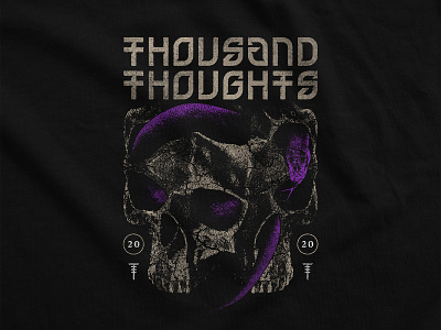 Skull Snake apparel merchandise purple skull snake t-shirt design