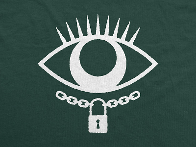 LOGOMARK-2 branding chain custom logo design emblem eye eyelashes keyhole lock logomark symbol