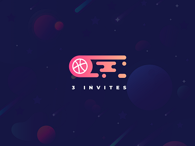 3 dribbble invitations dribbble invite invitation invite player space