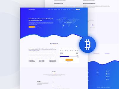 Cryptocurrency Landing Page bitcoin cryptocurrency landing page one page web website