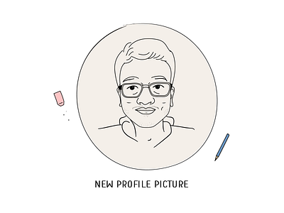 New Profile Picture - Bharath Bandaru caricature design digital digital portrait digitalart illustration typography vector